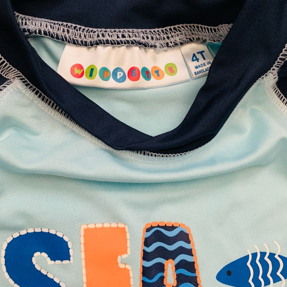 “See Ya Later” Toddler Boy Swim Set | Top & Shorts | Multicolored | NWT | 4T - Picture 6 of 9